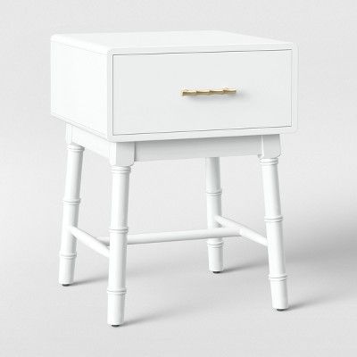 Oslari Painted White Wood Accent Table