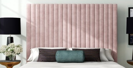 Fuiloro Upholstered Tufted Headboard ONLY  Queen Pink 3321RR