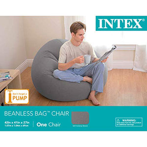 Beanless Bag, Inflatable Chair, Gray