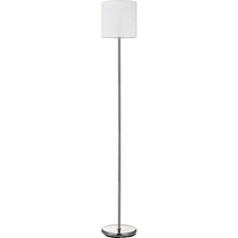 Load image into Gallery viewer, Lorell, , Linen Shade 10-watt LED Floor Lamp, 1 Each, White Shade,Silver
