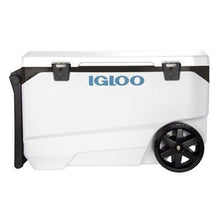 Load image into Gallery viewer, Igloo Flip and Tow 90 Quart Cooler - White &amp; Black #9614
