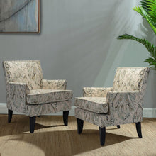 Load image into Gallery viewer, Herrera Armchair with NailHead Trim Single Chair in Indigo
