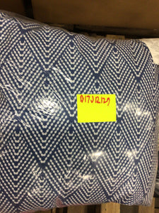 16" x 16" Blue/White Allison Outdoor Square Throw Pillow