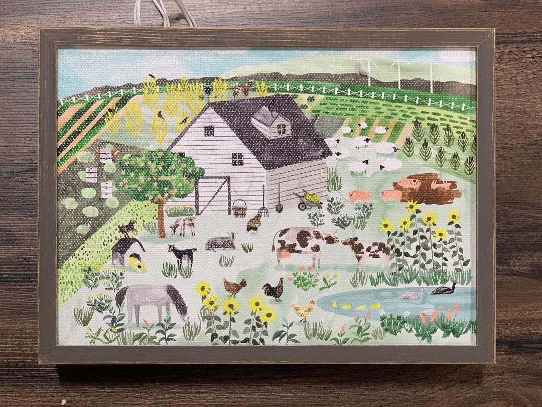 Greenbox Farm Framed Print