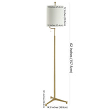 Load image into Gallery viewer, Ezekiel Floor Lamp (Includes LED Light Bulb) Brass/Gold (SB346)
