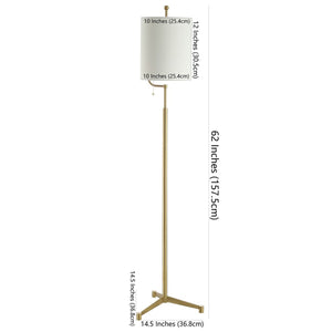 Ezekiel Floor Lamp (Includes LED Light Bulb) Brass/Gold (SB346)