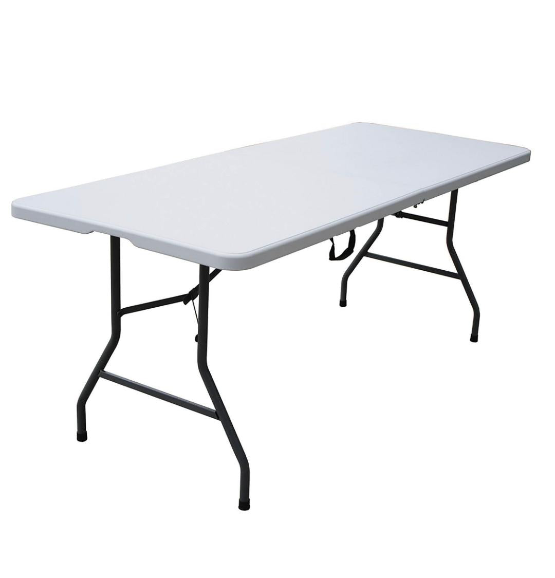 6' Folding Banquet Table Off-White #1009