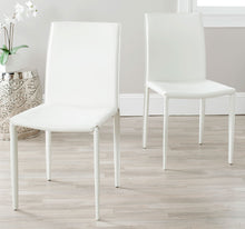 Load image into Gallery viewer, Karna White Bonded Leather Dining Chair - Set of 2 (SB339)
