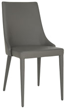 Load image into Gallery viewer, Summerset Gray 19 in. H Leather Side Chair (Set of 2) #961HW
