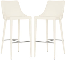 Load image into Gallery viewer, Summerset Bar Stool in White /Chrome Set of 2 #1331HW - 2 Separate Boxes
