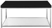 Load image into Gallery viewer, Malone Chrome High Gloss Black Coffee Table (SB720)
