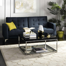 Load image into Gallery viewer, Malone Chrome High Gloss Black Coffee Table (SB720)

