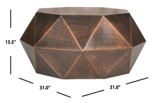 Load image into Gallery viewer, Astrid Iron Faceted Coffee Table #2018HW
