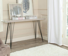 Load image into Gallery viewer, Wolcott Taupe and Black Console Table 452CDR

