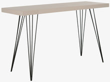 Load image into Gallery viewer, Wolcott Taupe and Black Console Table 452CDR
