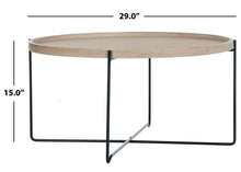 Load image into Gallery viewer, Auden Brown Wood Round End Table (SB730)
