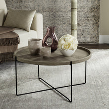 Load image into Gallery viewer, Auden Brown Wood Round End Table (SB730)
