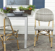 Load image into Gallery viewer, Barrow Wicker Indoor-Outdoor Stacking Side Chair, Grey - Set of 2 (SB366)

