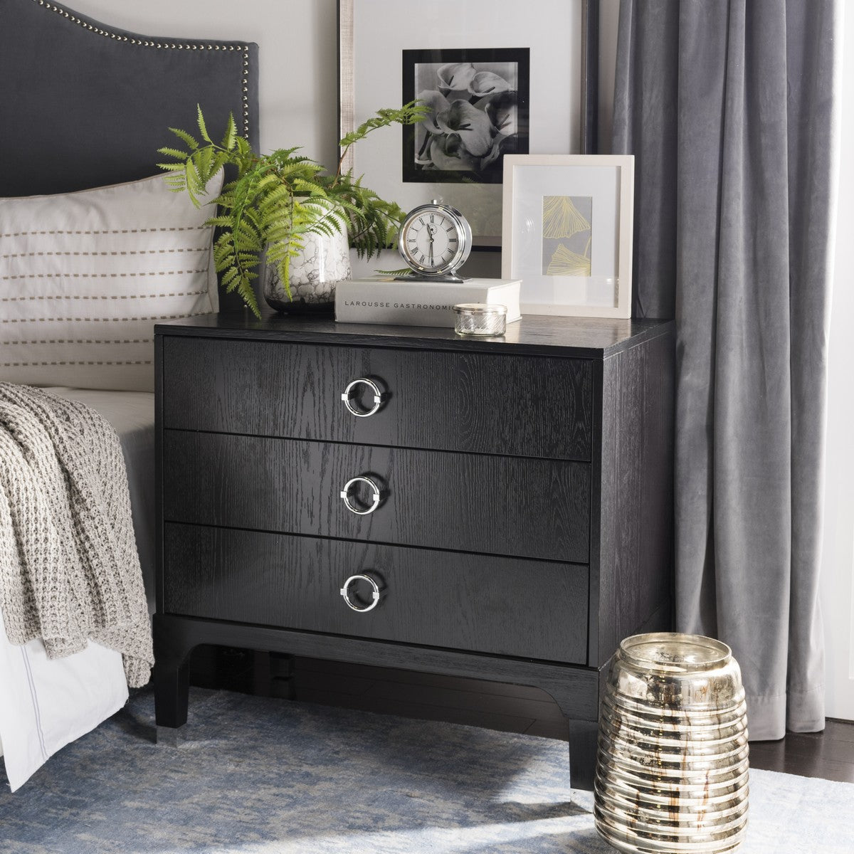 Lorna Black Nightstand