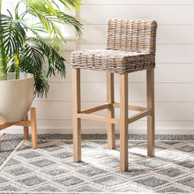 Load image into Gallery viewer, Cypress 29.5 in. Antique Gray Bar Stool Set of 2 (2692RR)
