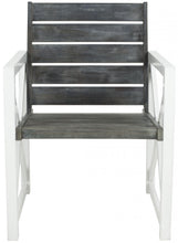 Load image into Gallery viewer, Irina White/Ash Grey Acacia Wood Outdoor Lounge Chair - Set of 2-Pack (SB363)
