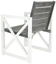 Load image into Gallery viewer, Irina White/Ash Grey Acacia Wood Outdoor Lounge Chair - Set of 2-Pack (SB363)
