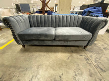 Load image into Gallery viewer, Capri 76.4&#39;&#39; Velvet Rolled Arm Chesterfield Sofa
