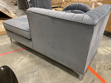 Load image into Gallery viewer, Meridian Furniture Graham yGrey Velvet ***AS IS***(Chaise ONLY)6616RR-OB
