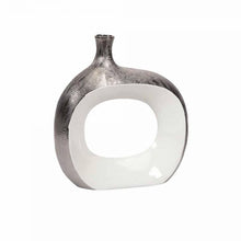 Load image into Gallery viewer, IMAX Riley Gray Small Metallic Vase 5120RR
