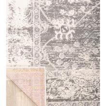 Load image into Gallery viewer, Distressed Oriental Border 9 ft. x 12 ft. Gray Area Rug #1442HW
