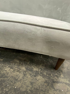 Art Deco 105'' Velvet Round Arm Curved Sofa