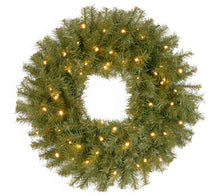 Load image into Gallery viewer, National Tree Company 24&quot; Fir Prelit Wreath
