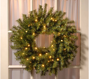 National Tree Company 24" Fir Prelit Wreath