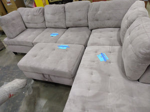 Aania 112" Wide Sofa & Chaise with Ottoman MRM3814 OB (3 BOXES)