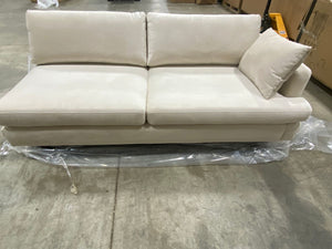 83" Wide Velvet Recessed Arm Sofa PIECE ONLY 7303RR
