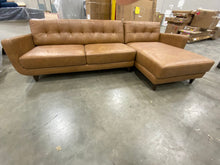 Load image into Gallery viewer, Elva 111.5&quot; Wide Genuine Leather Sofa &amp; Chaise
