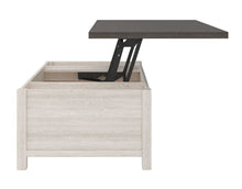 Load image into Gallery viewer, Ashley Furniture Dorrinson Gray Antique White Lift Top Cocktail Table
