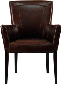 Ken Leather Arm Chair Brown In Color 88CDR