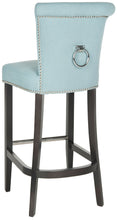 Load image into Gallery viewer, Single Addo Ring Sky Blue Upholstered Bar Stool #1327HW
