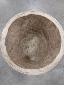 15 1/2in Paulownia Wood Cylinder Planter