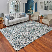 Load image into Gallery viewer, Centenno Medallion Blue Area Rug 7&#39;10&quot; x 10&#39; AS IS (2262RR)
