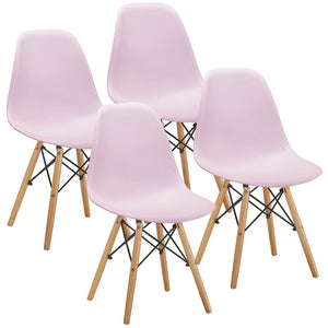 Set of 4 Carita Dining Chairs-Pink #95-NT