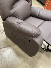 Load image into Gallery viewer, Reclining Heated Massage Chair Espresso Brown
