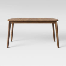 Load image into Gallery viewer, Astrid Mid Century Dining Table with Extension Leaf Brown(1231)
