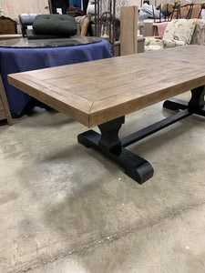 2 toned Farmhouse Dining Table