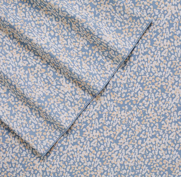 EcoPure Blue Twin XL Organic Cotton Comfort Wash Sheet Set #212MS