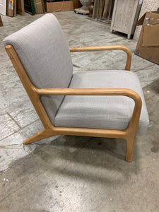 Esters Wood Arm Chair-Light Gray