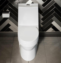 Load image into Gallery viewer, Virage 1-piece 0.8/1.28 GPF Dual Flush Elongated Toilet in White Seat Included #655HW
