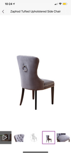 Zaphod Tufted Upholstered Side Chair #2-HW