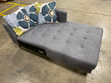 Load image into Gallery viewer, Chaise Lounge Sectional Piece AS IS Blue Linen
